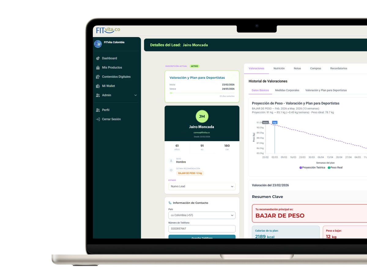 Entrenador profesional con cliente